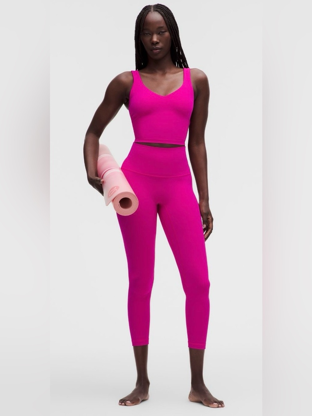 Lululemon NWT Align No Line HR Pants 25” in Pink Flare Size 12